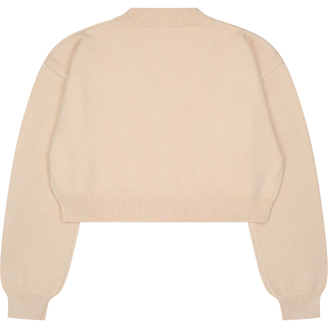 Cropped Beige/Cream/Nude Cardigan