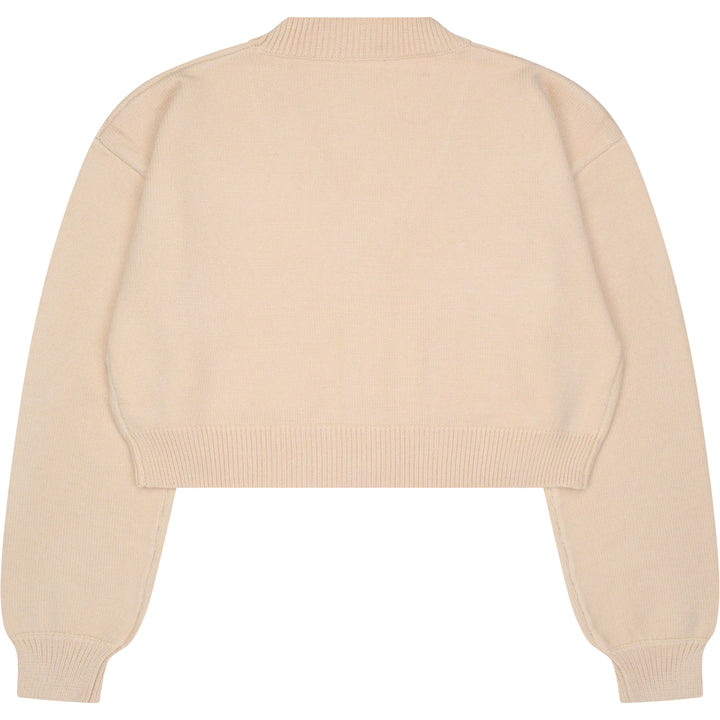 Cropped Beige/Cream/Nude Cardigan