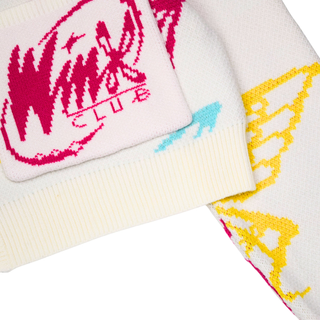 Winx Pattern Cropped Cardigan