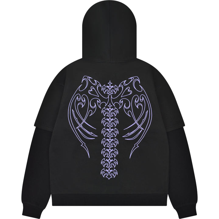 Cyber Angel Zip Up Hoodie