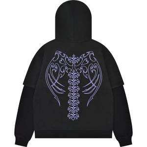 Cyber Angel Zip Up Hoodie