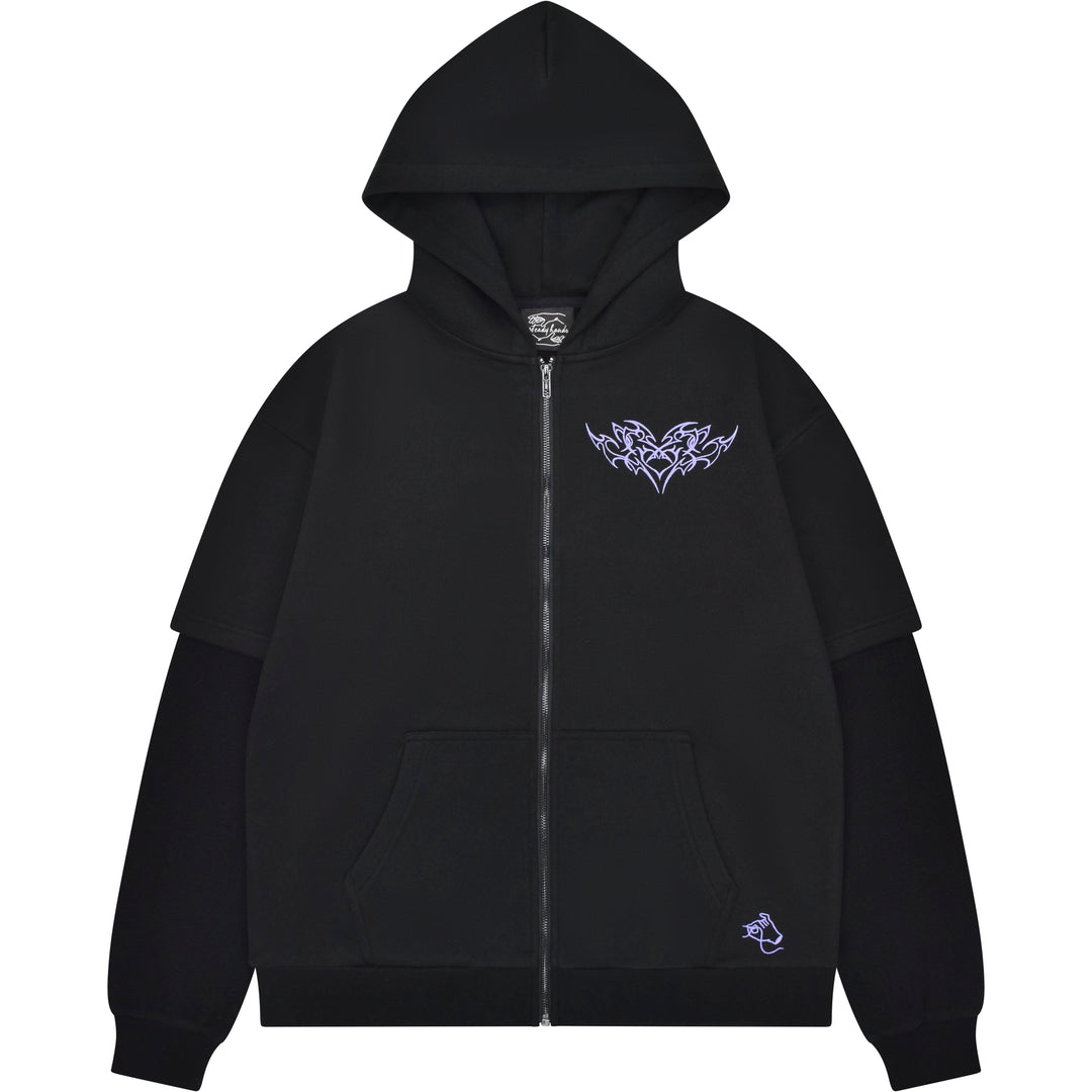 Cyber Angel Zip Up Hoodie