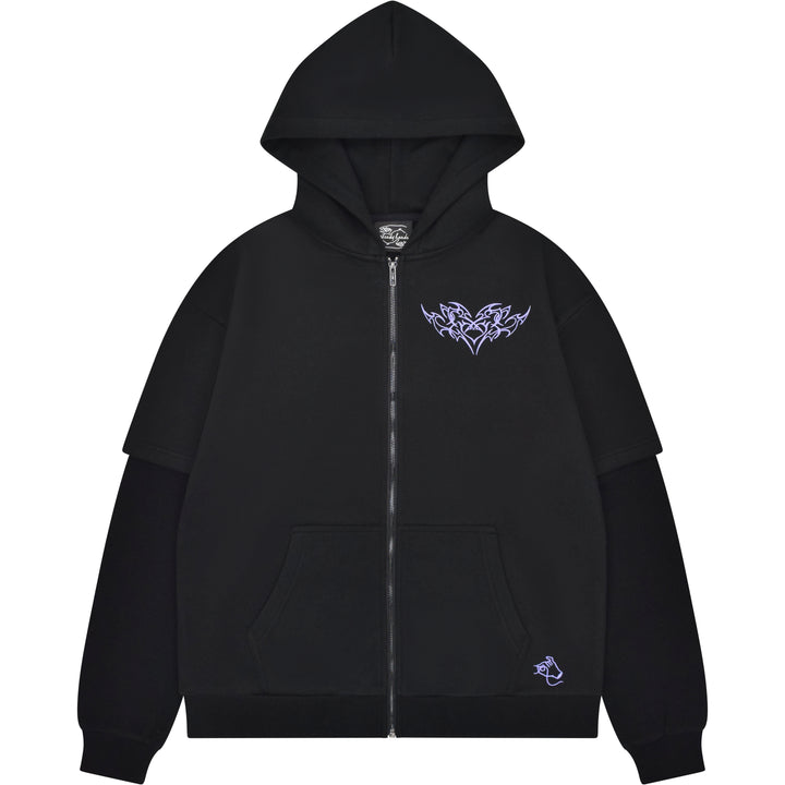 Cyber Angel Zip Up Hoodie