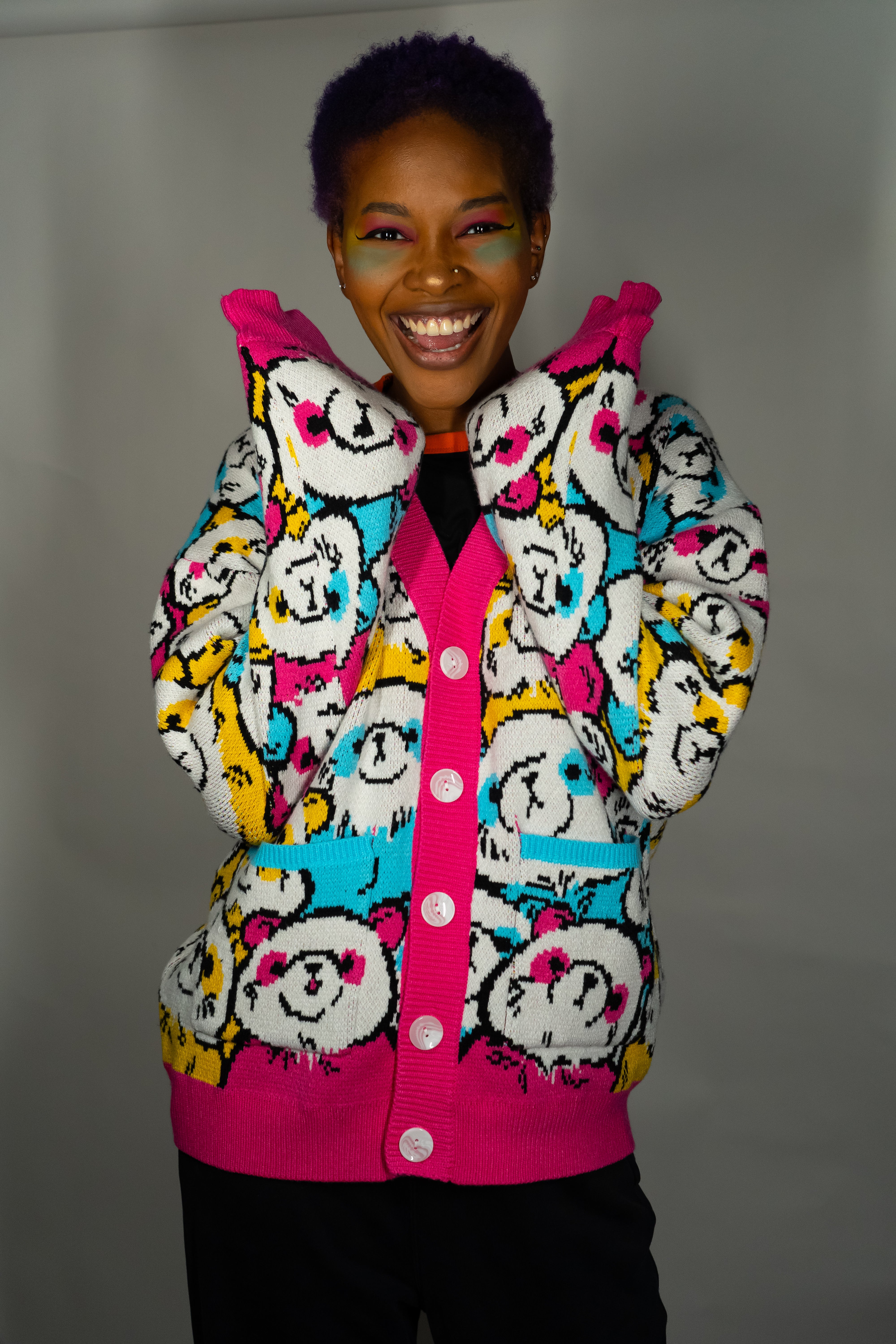 Pan Panda Cardigan – Steady Hands