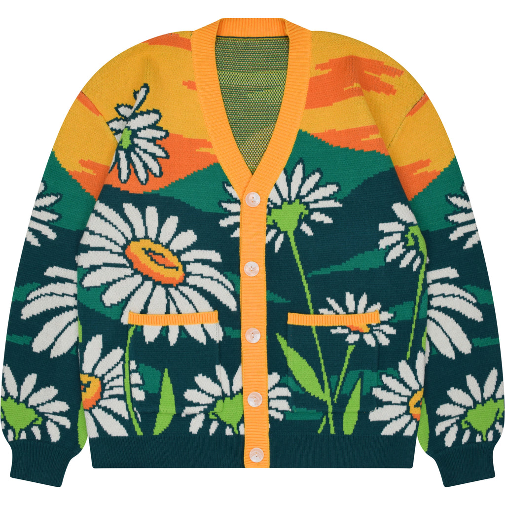 カーディガン 21ss DAIRIKUFlower Pattern Hand Knitti Daisy Cardigan – Steady Hands