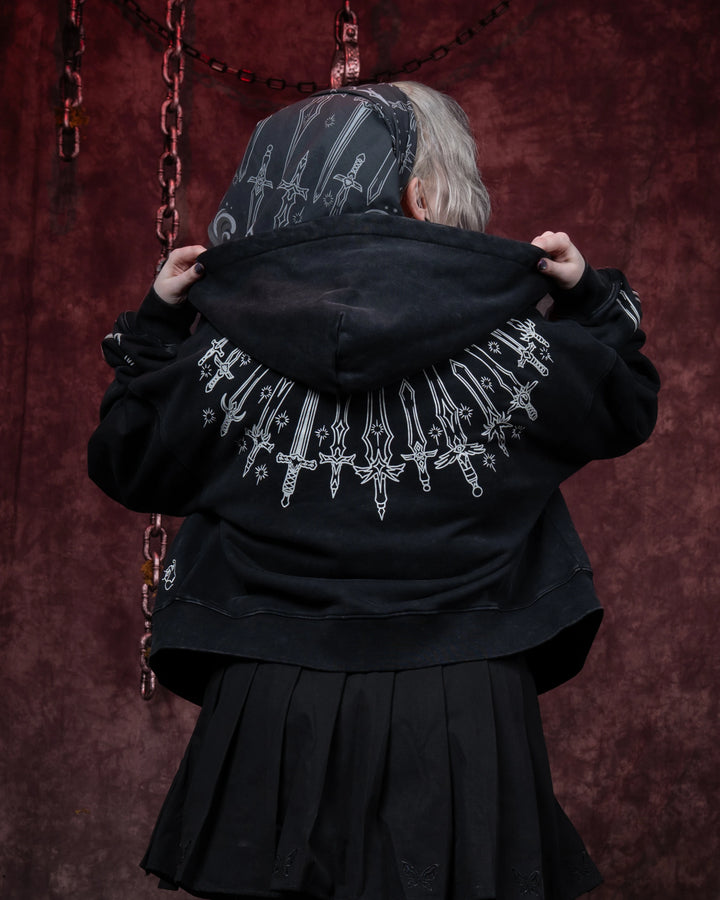 Cropped 10 Billion Swords Hoodie