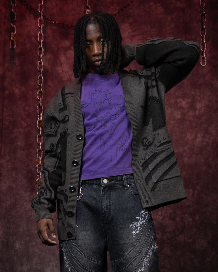 Dark Knight's Armor Cardigan