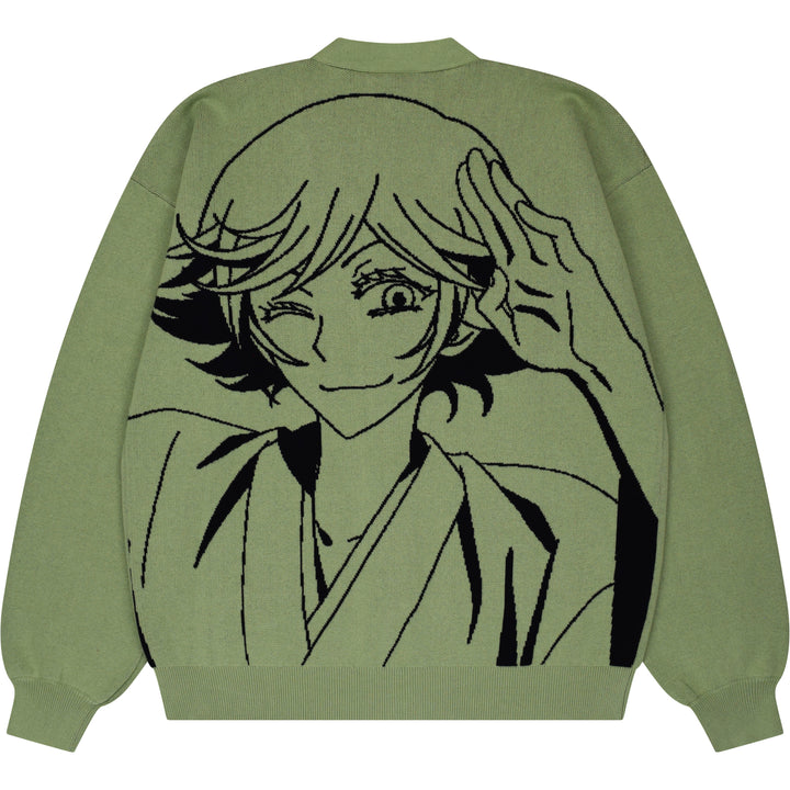 Divine White Snake Cardigan