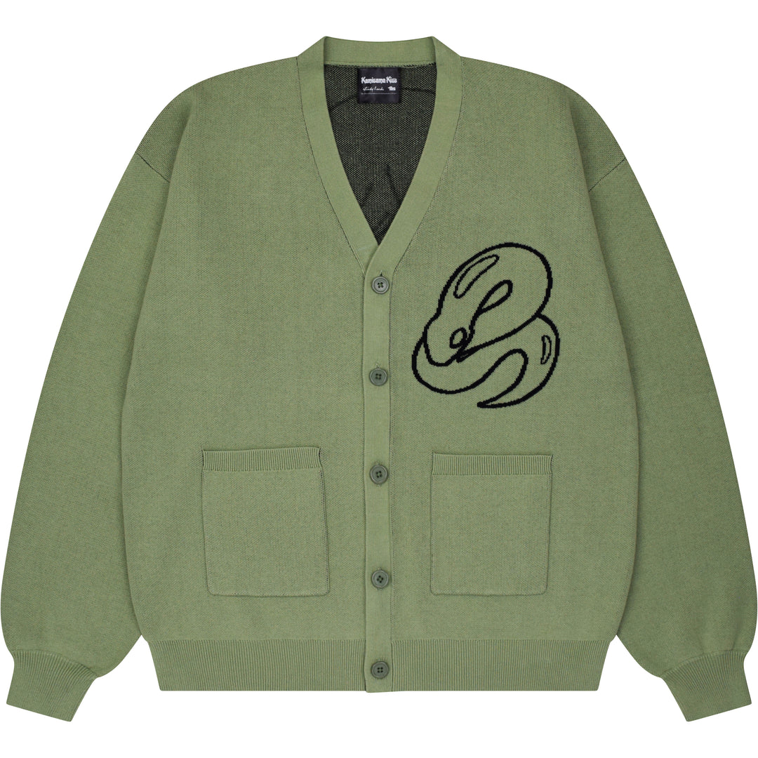 Divine White Snake Cardigan