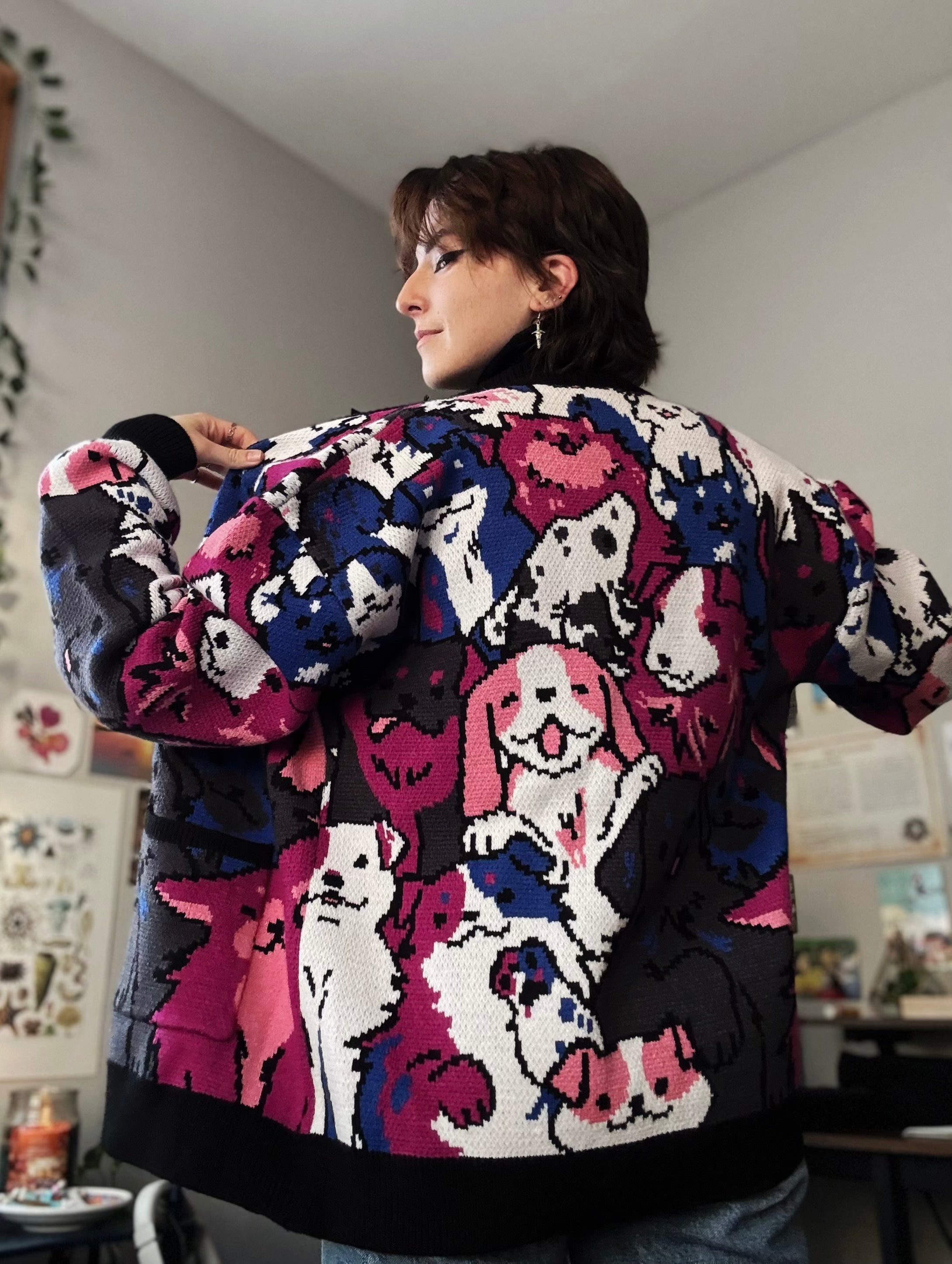 Gender Fluid Dog Cardigan – Steady Hands