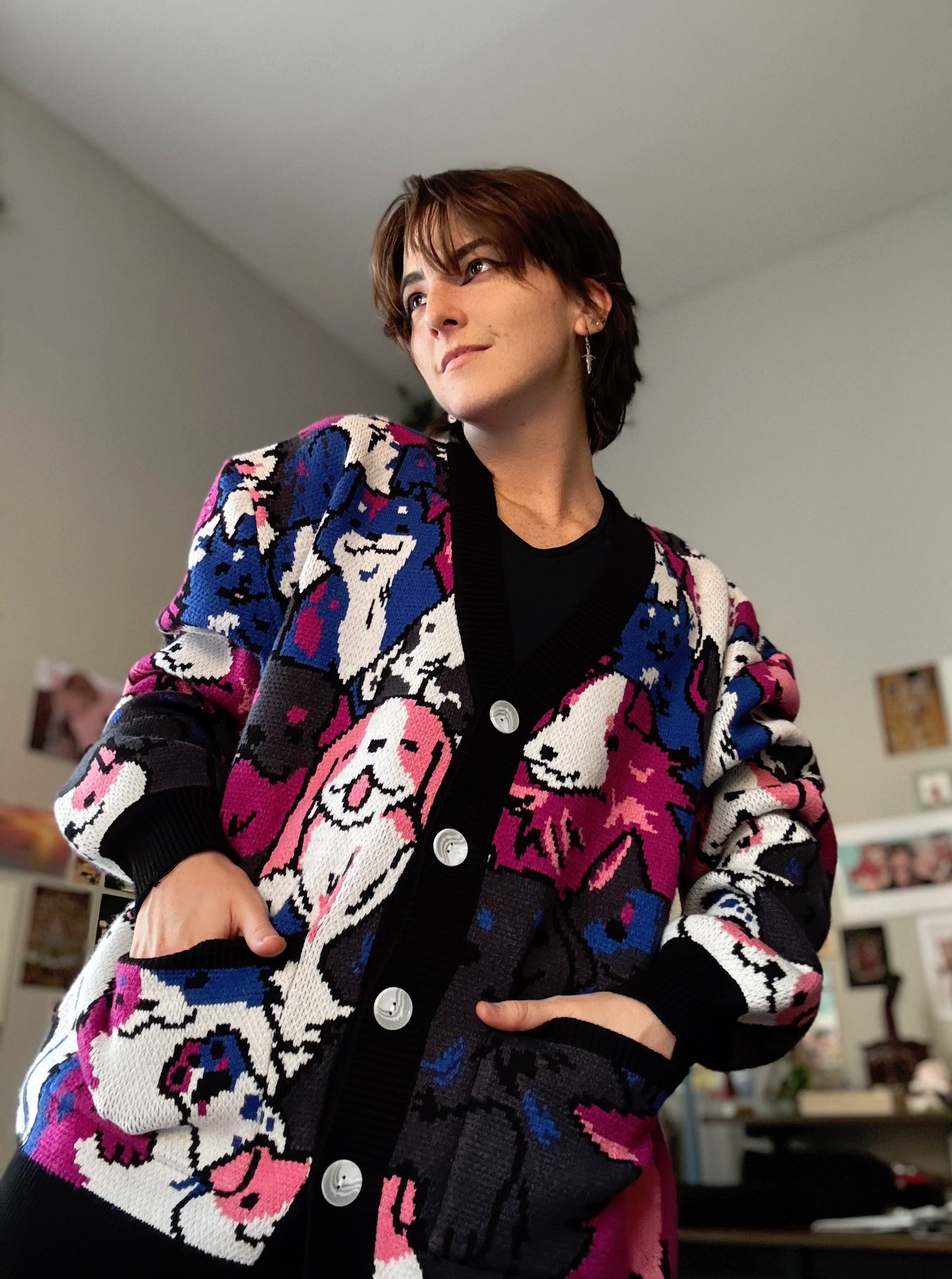 Gender Fluid Dog Cardigan – Steady Hands