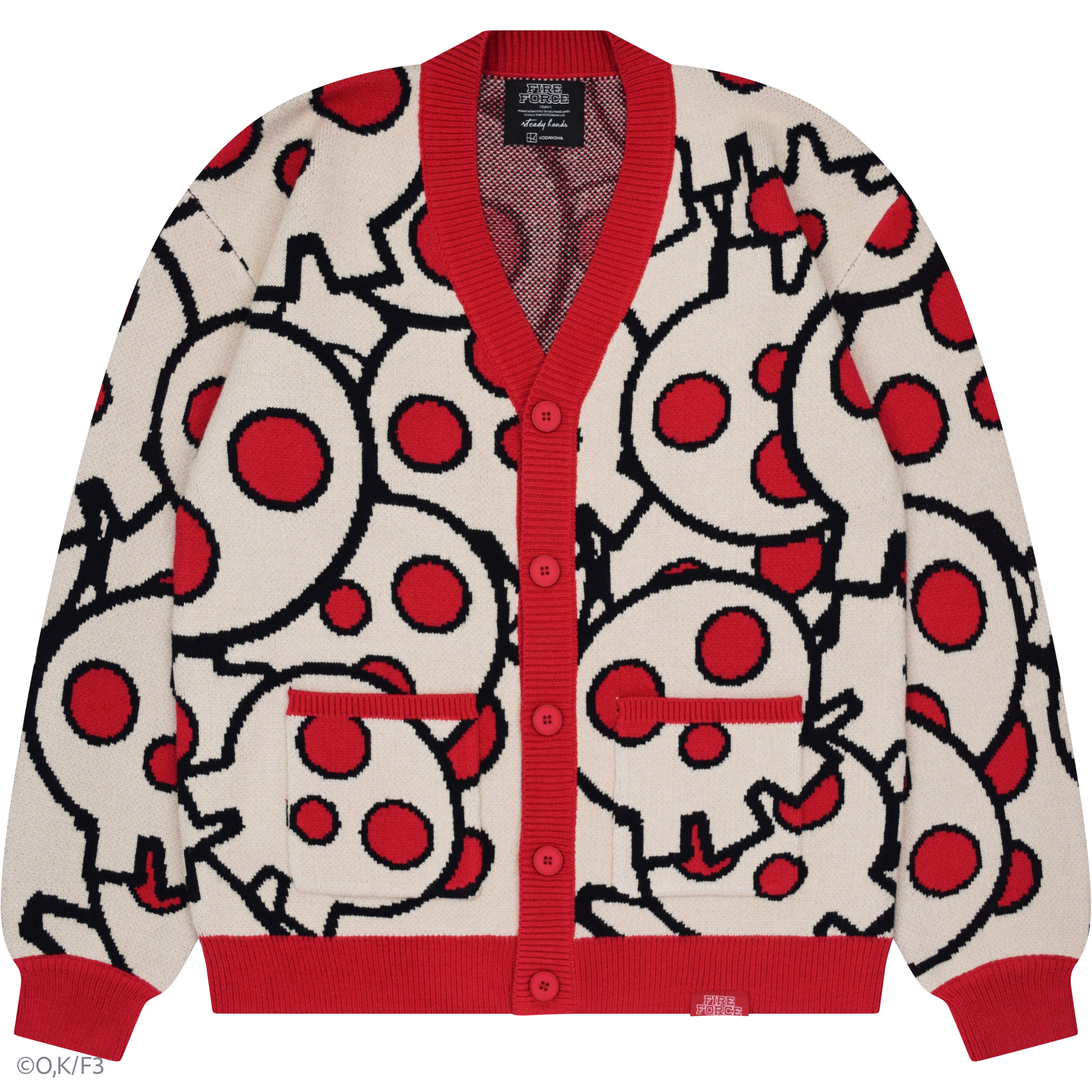 【早い者勝ち‼️】Rest&Recreation KNITCARDIGAN Fire Force Skull Cardigan – Steady Hands