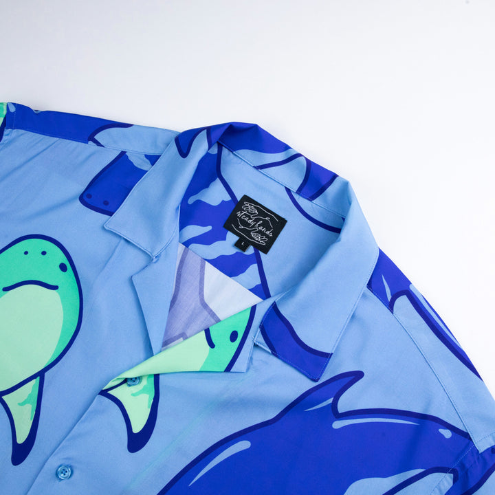 Gay Shark Button Up