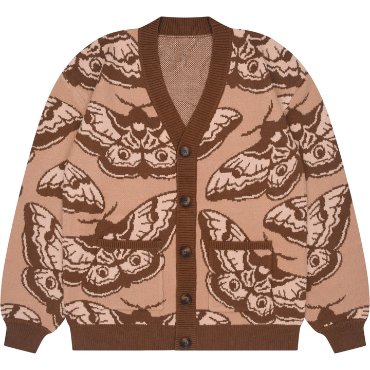 Giant Peacock Moth Cardigan