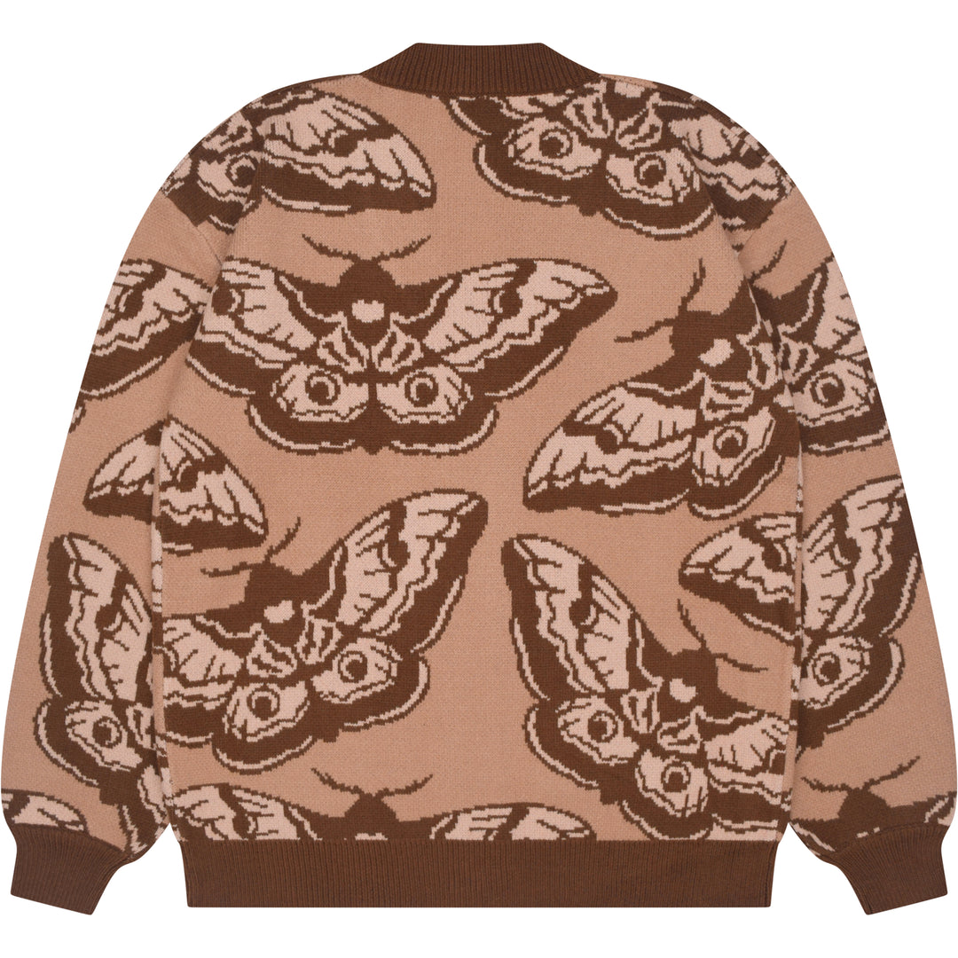 Giant Peacock Moth Cardigan