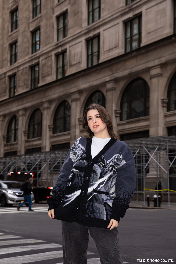 Godzilla Vs King Ghidorah Cardigan