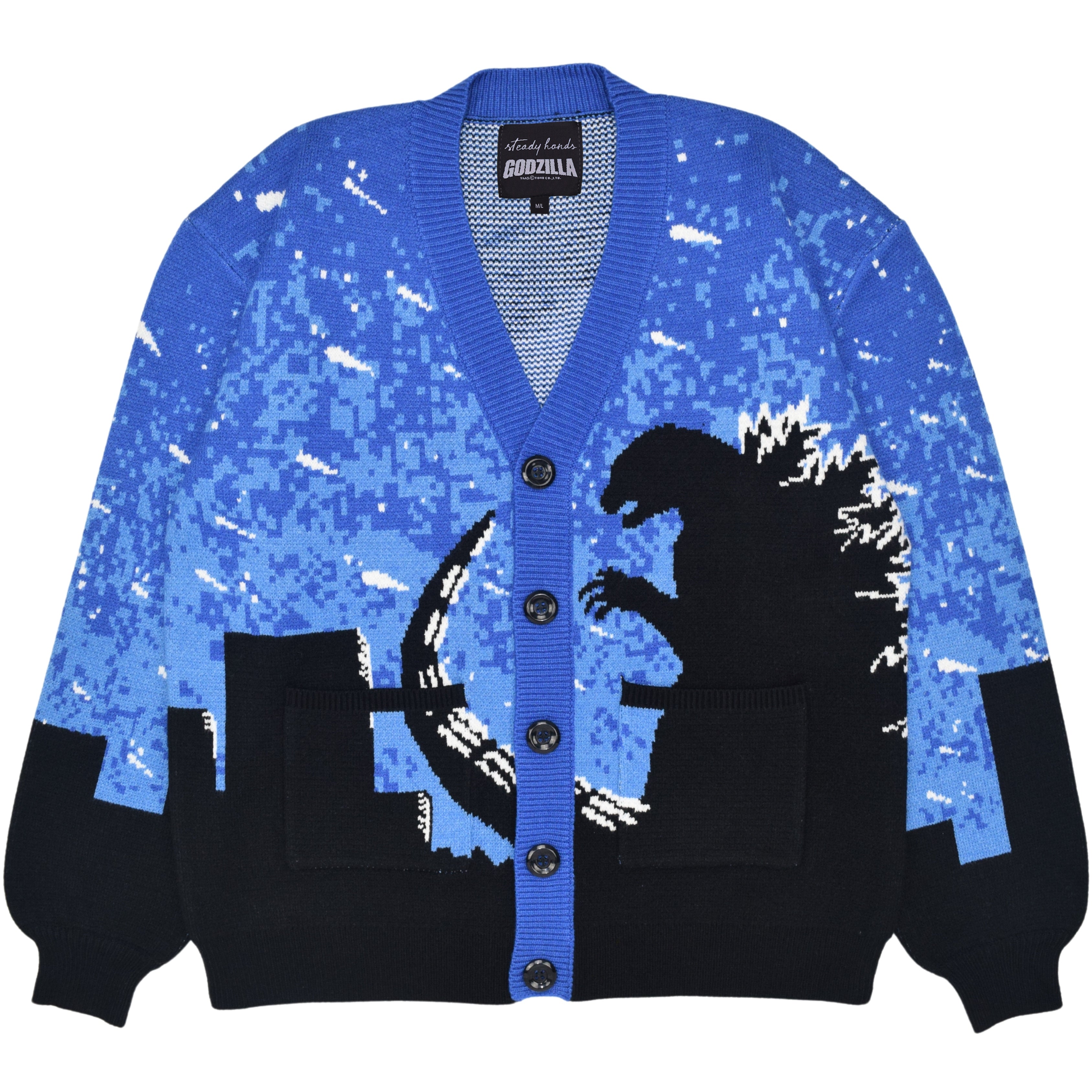 Godzilla Silhouette Cardigan – Steady Hands