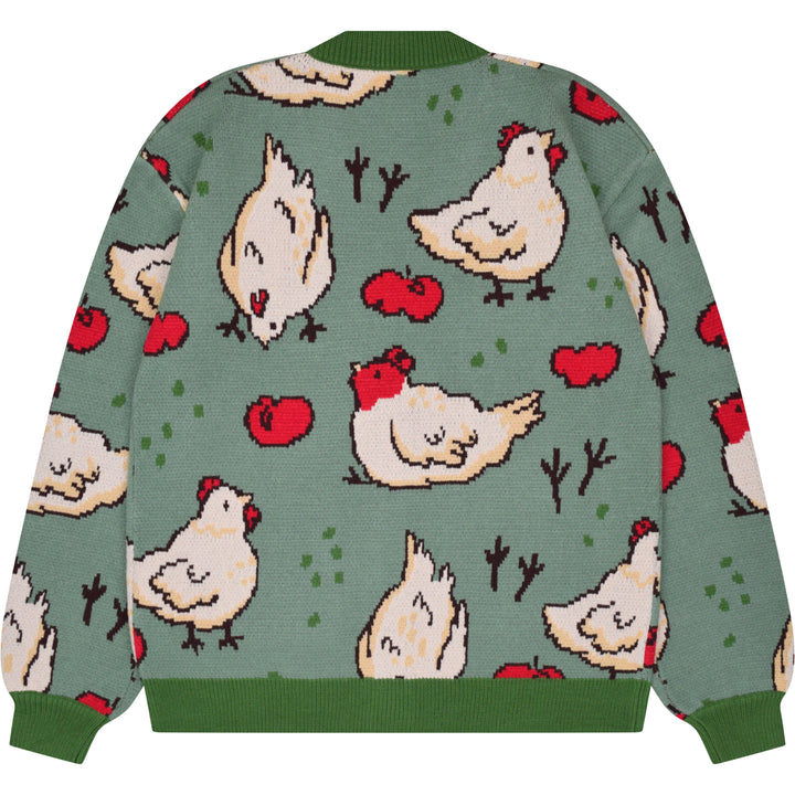 Green Chicken Cardigan