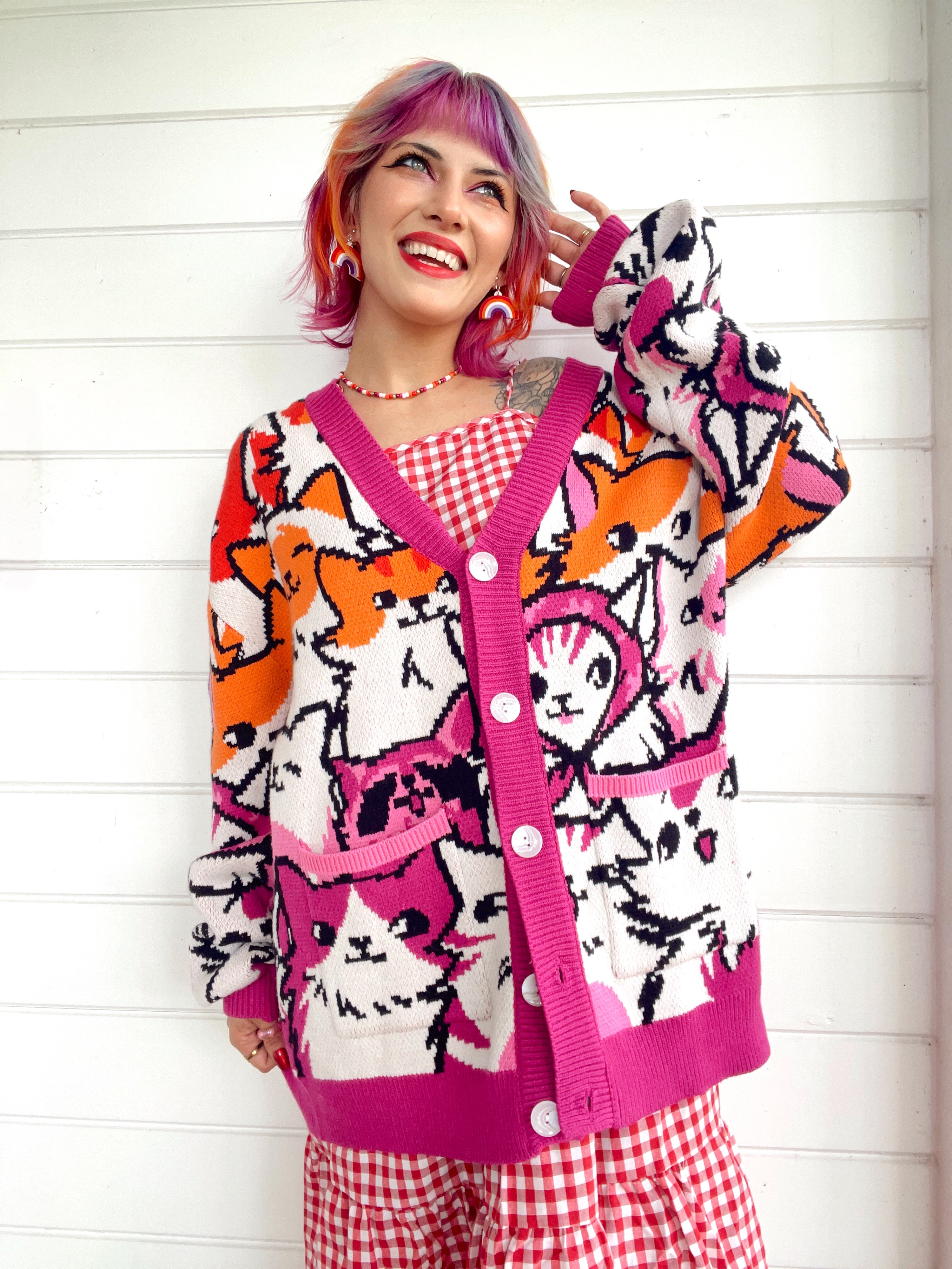 Lesbian Cat Cardigan – Steady Hands