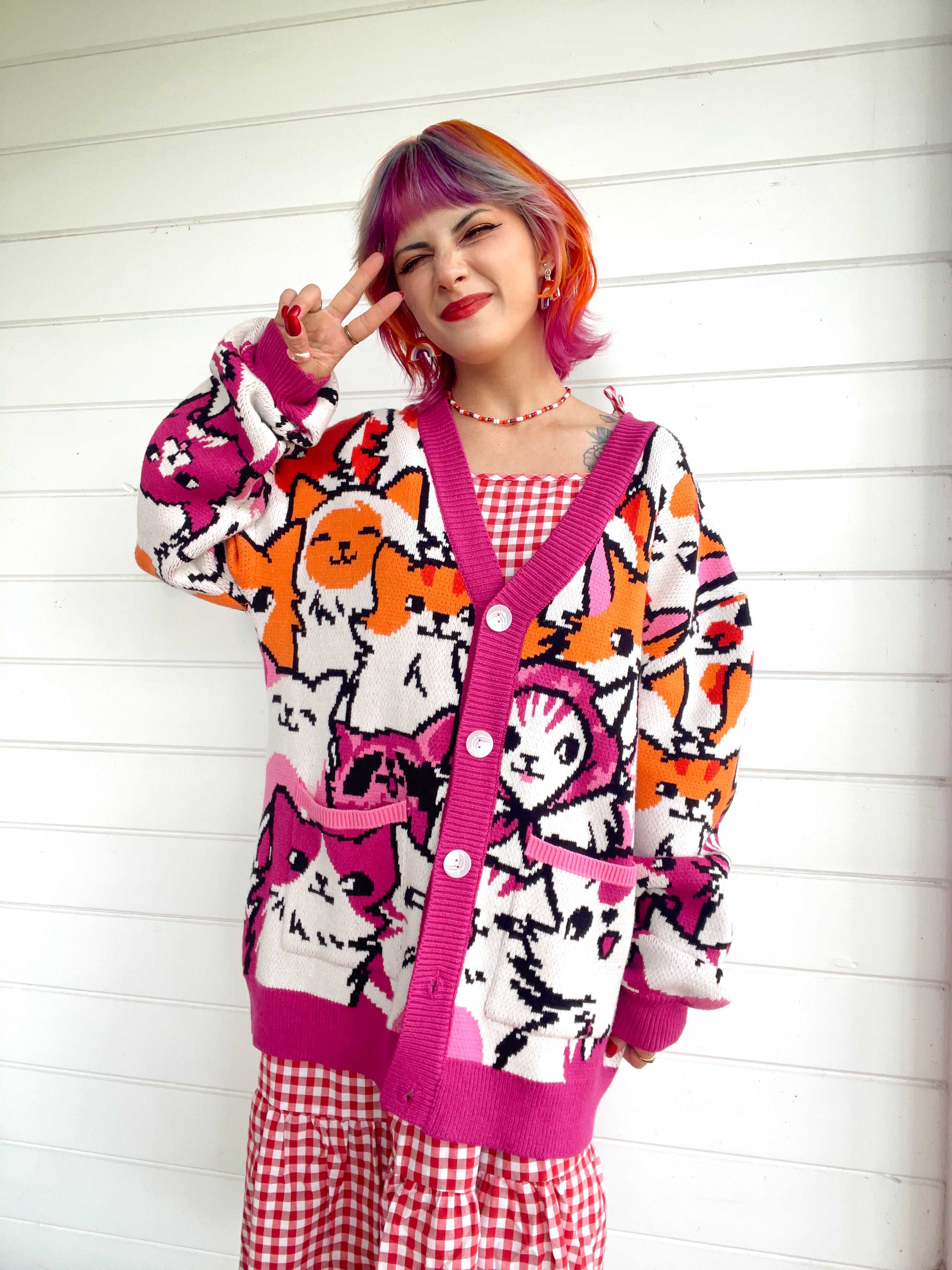 Lesbian Cat Cardigan – Steady Hands