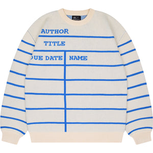 Library Card Sweater