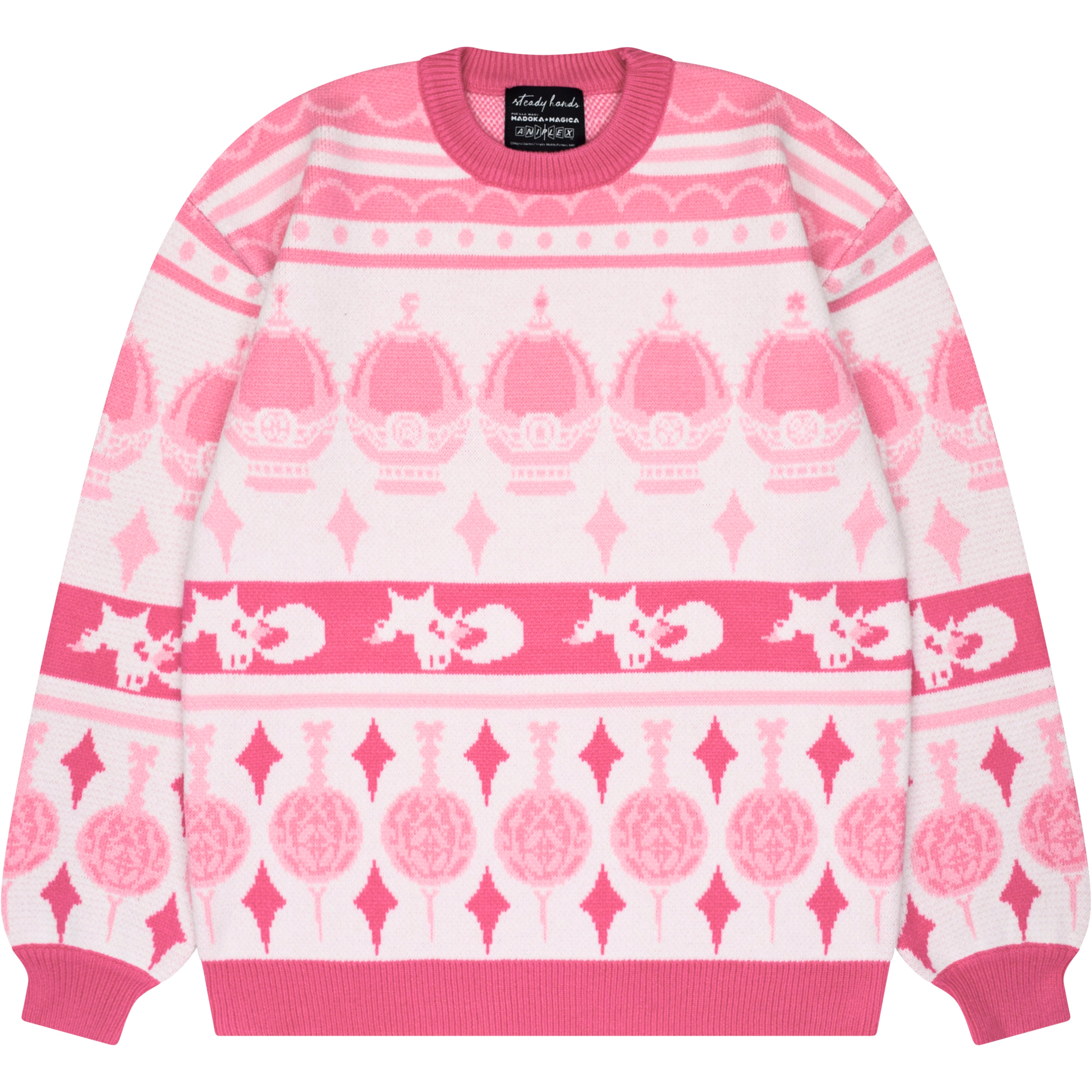 Madoka Magica Patterned Sweater – Steady Hands