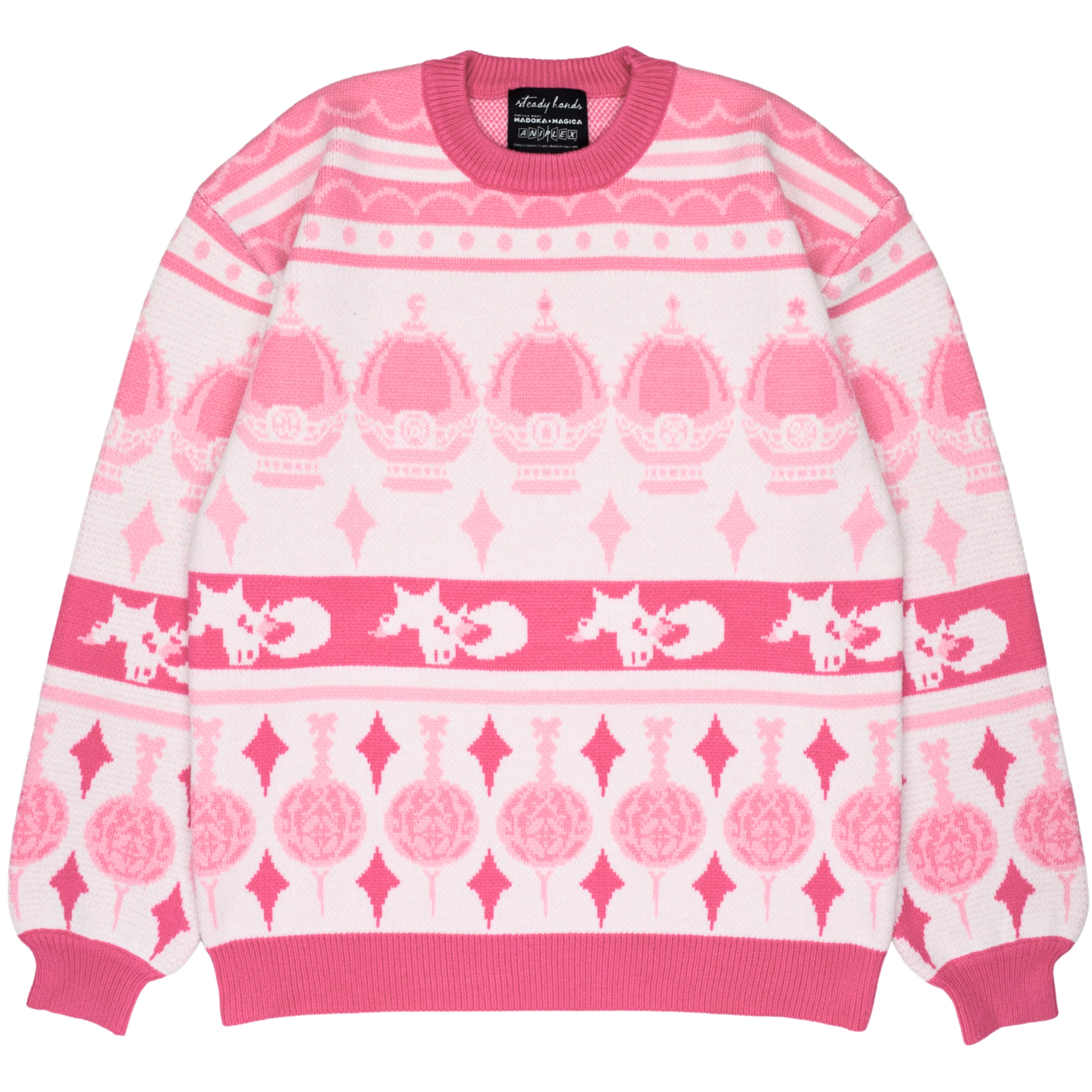 Madoka Magica Patterned Sweater – Steady Hands