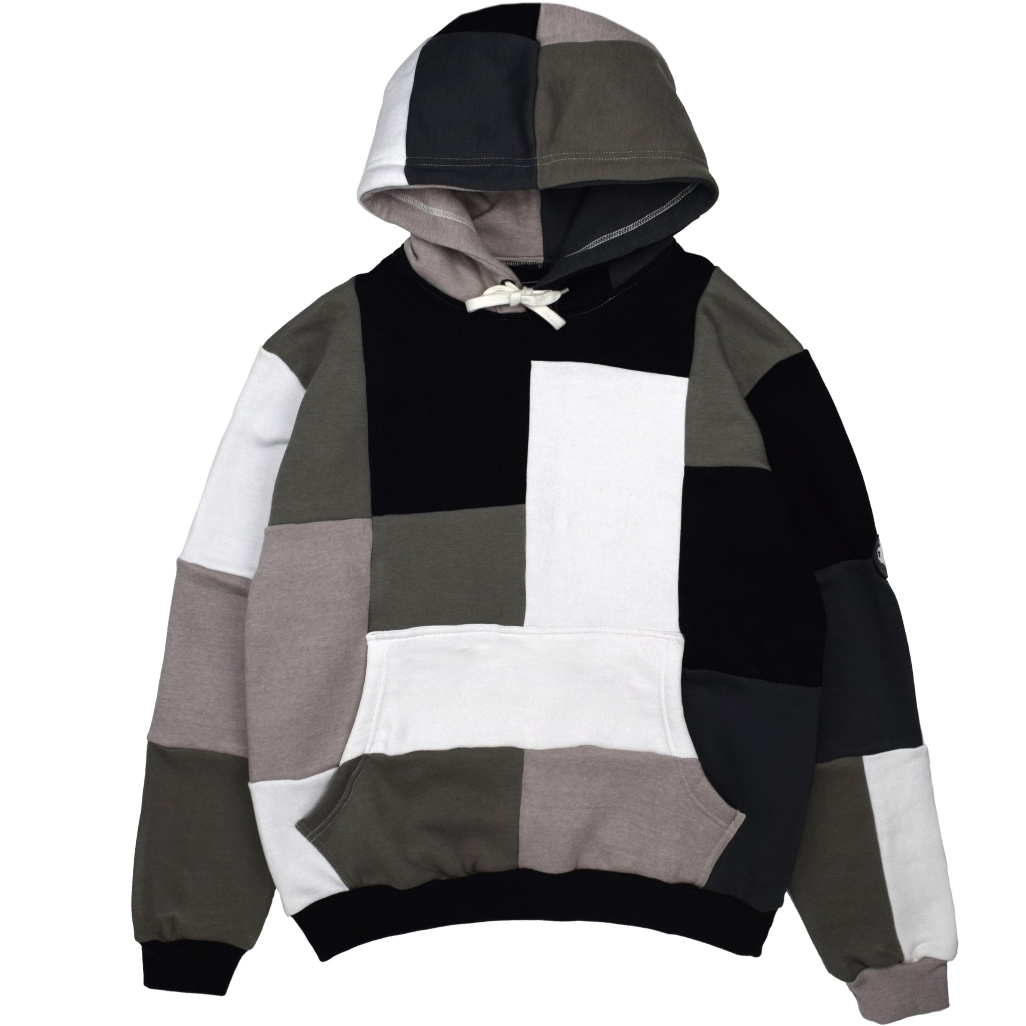 Mono Patchwork Hoodie Steady Hands