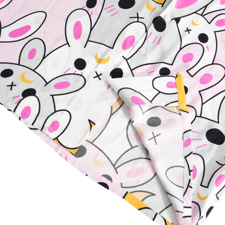 Moon Bunny Button Up