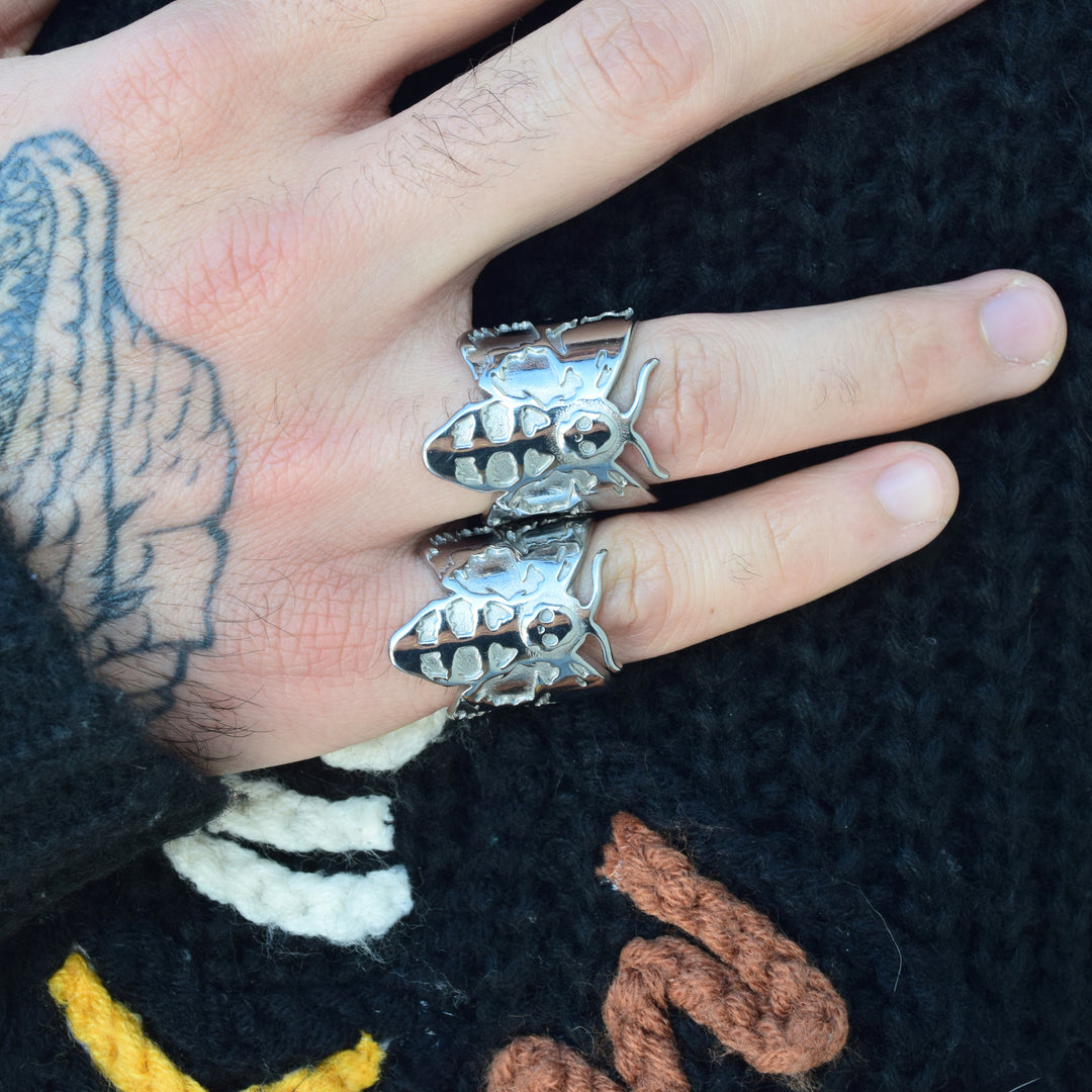 Hawk Moth Rings Death's-Head Hawkmoth Ring – Steady Hands