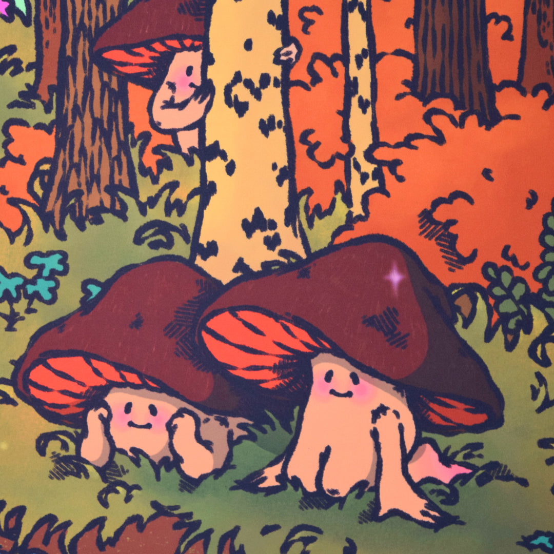 Mushroom Friends Desk Mat