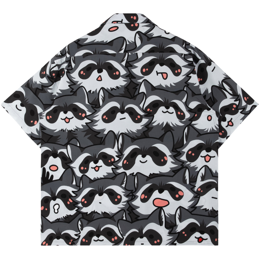 Nice Racc-oon Button Up