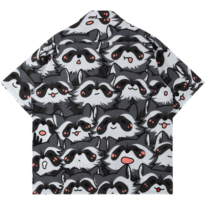 Nice Racc-oon Button Up