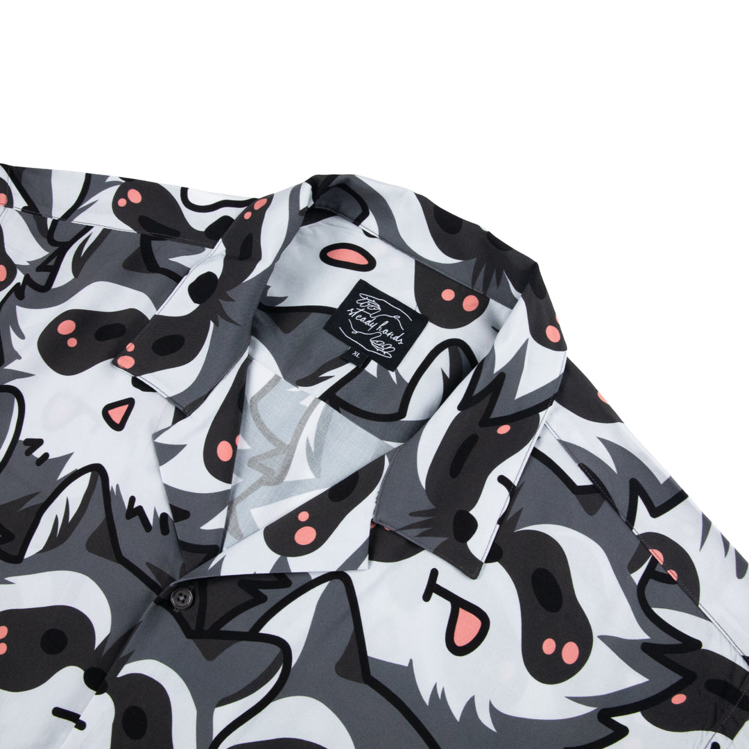Nice Racc-oon Button Up