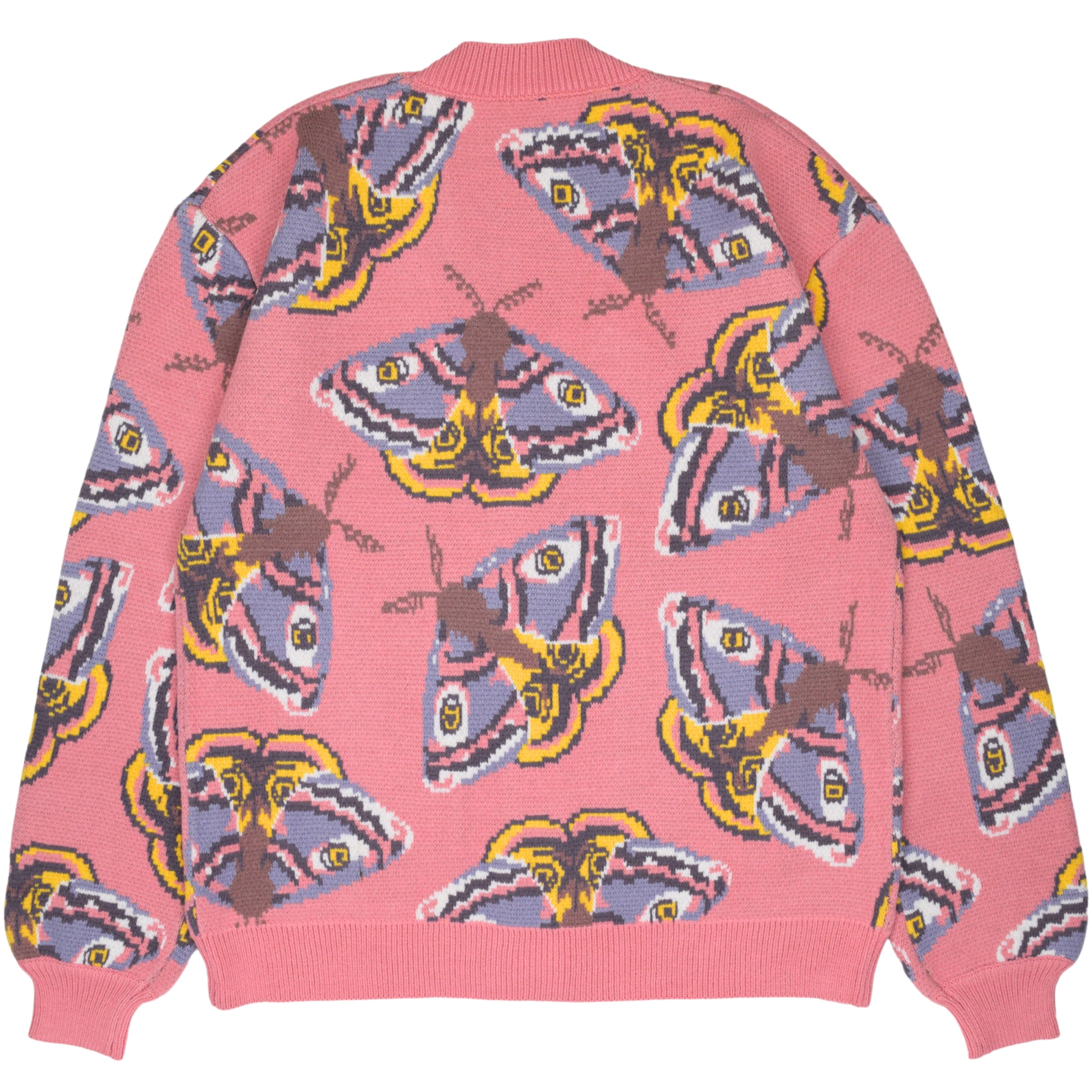 Pink Emperor Moth Cardigan – Steady Hands