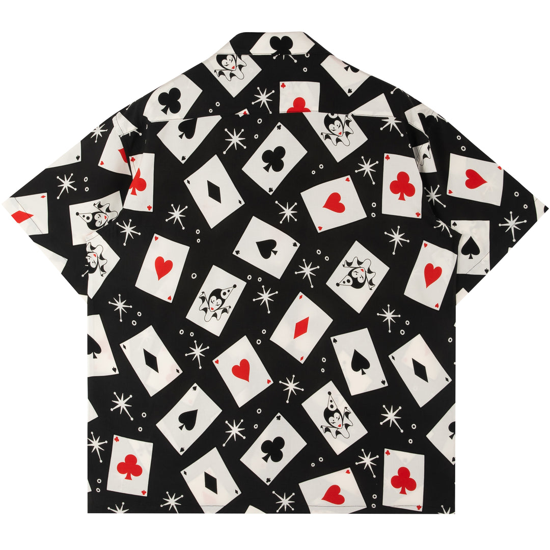 Playing Card Button Up