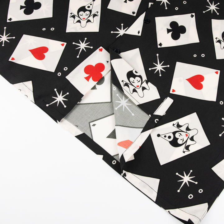 Playing Card Button Up