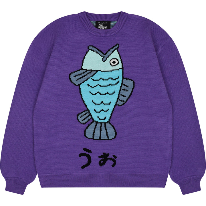 Purple Fish Sweater