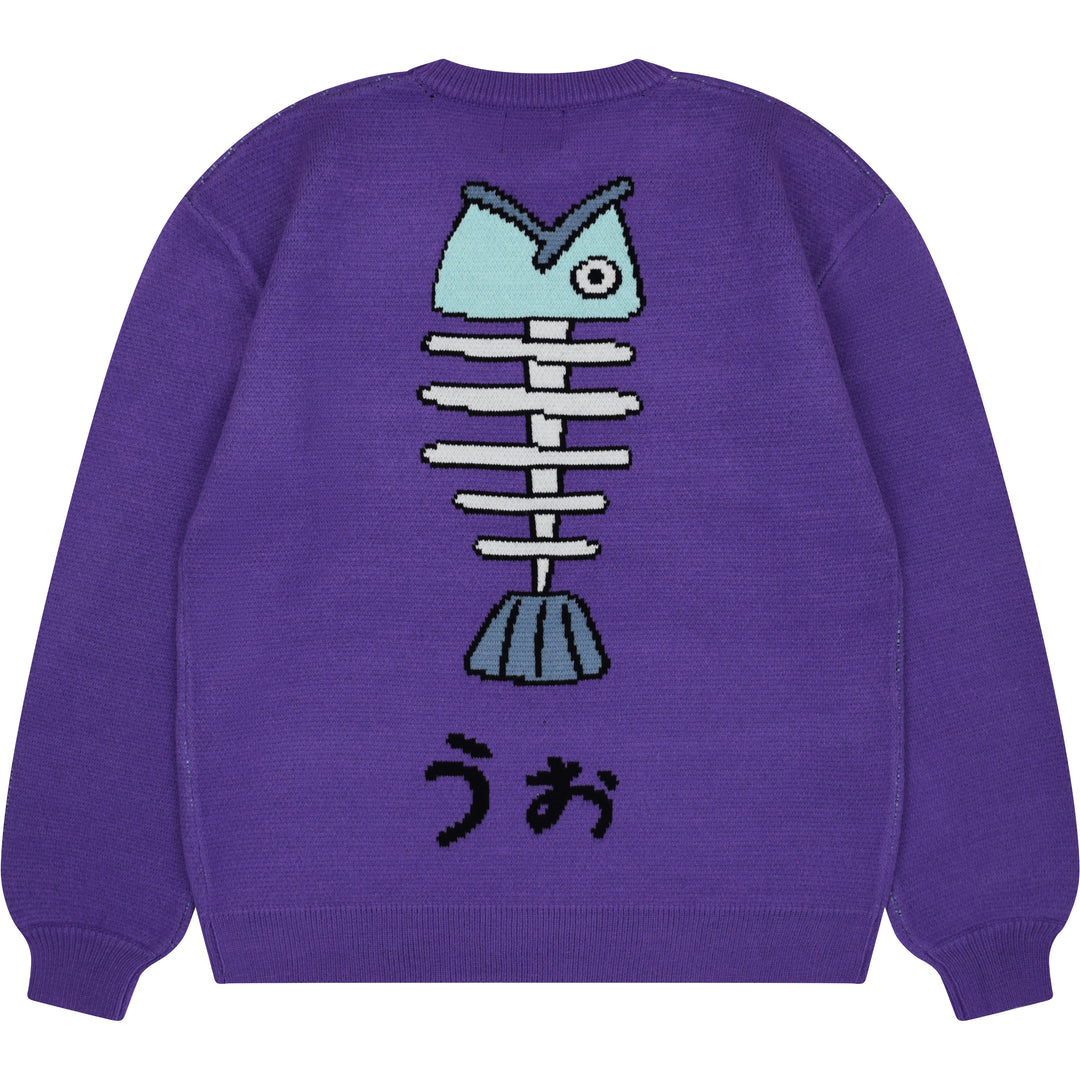 Purple Fish Sweater
