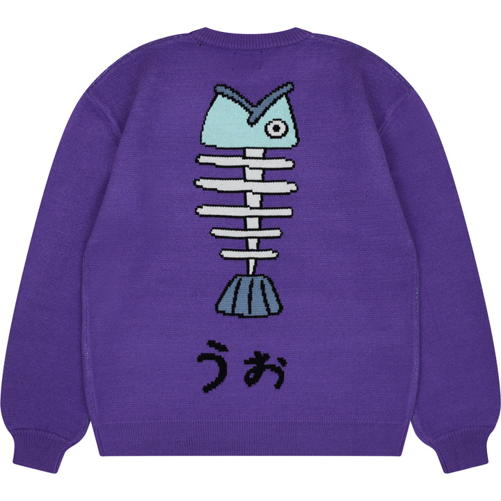 Purple Fish Sweater