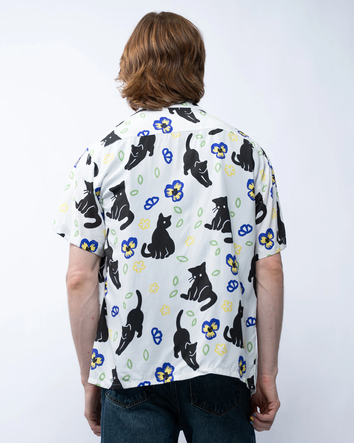 Meowin' Around Button Up