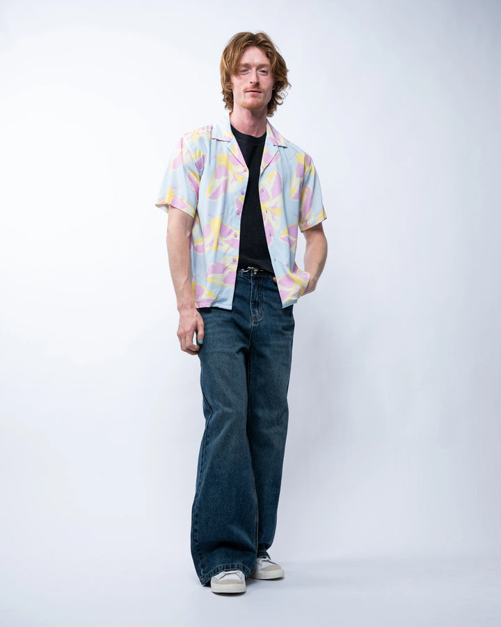 Rosy Maple Moth Button Up
