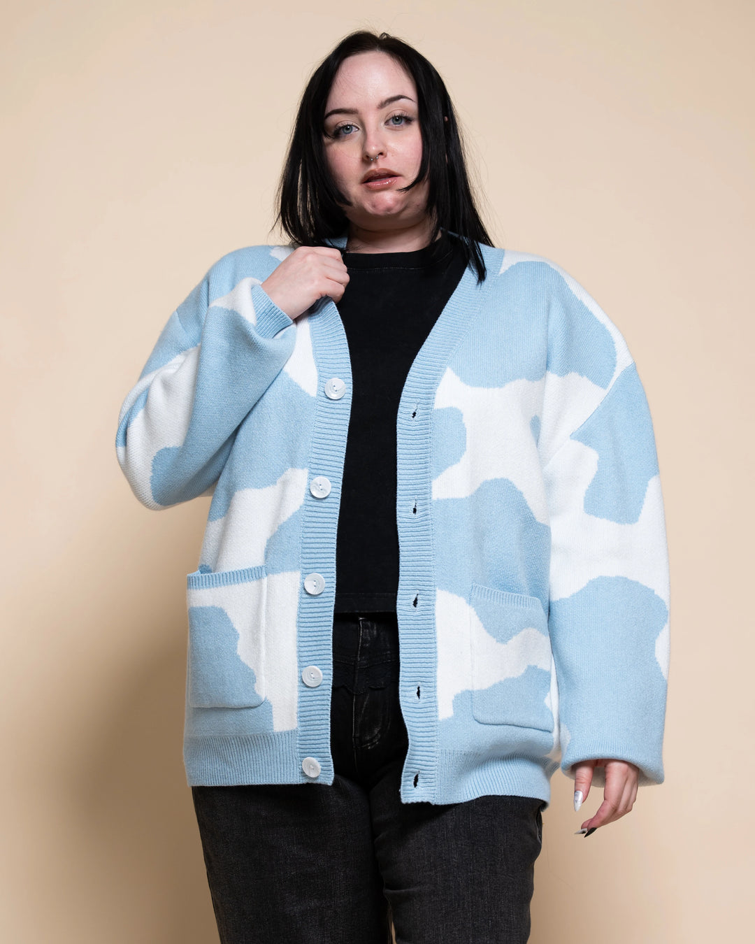 Baby Blue Cowdigan