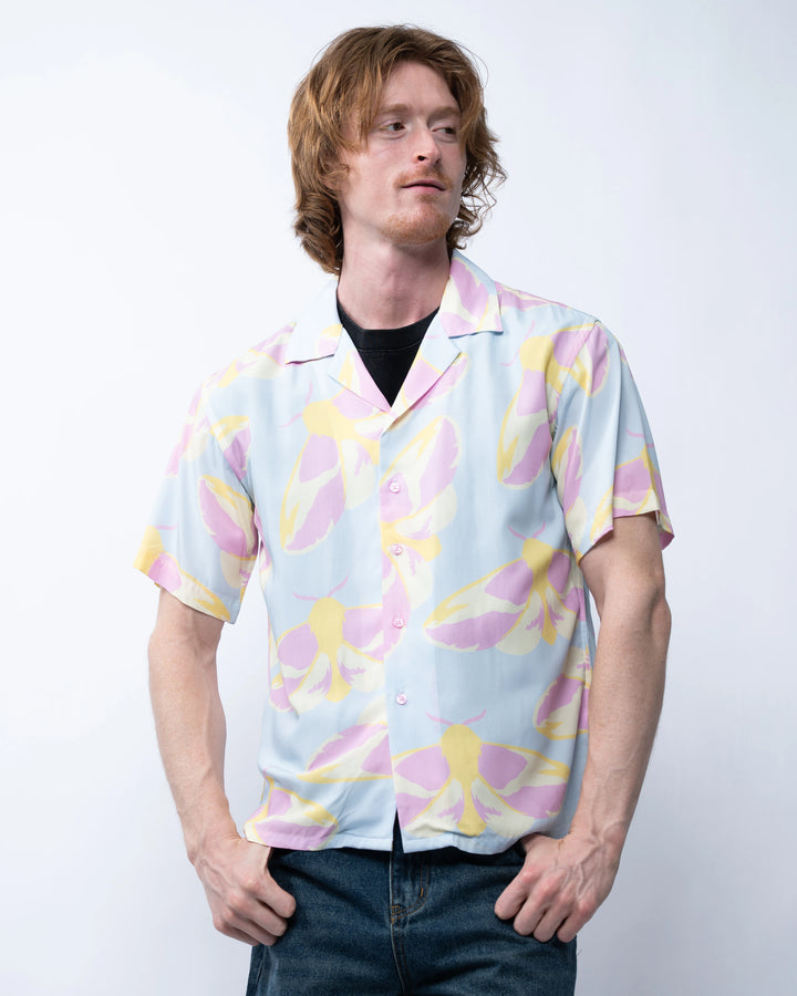 Rosy Maple Moth Button Up