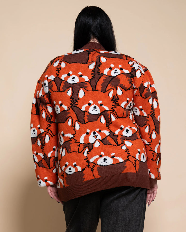 Left on Red Panda Cardigan