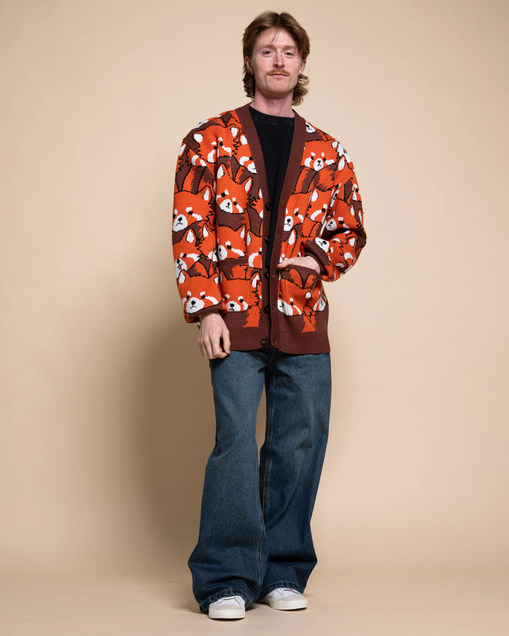 Left on Red Panda Cardigan