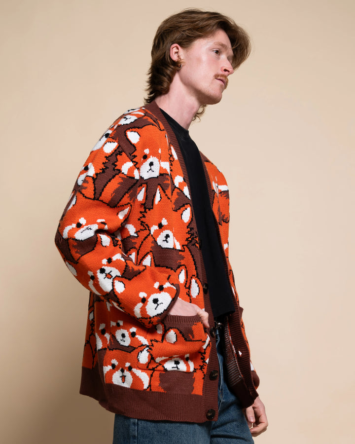 Left on Red Panda Cardigan