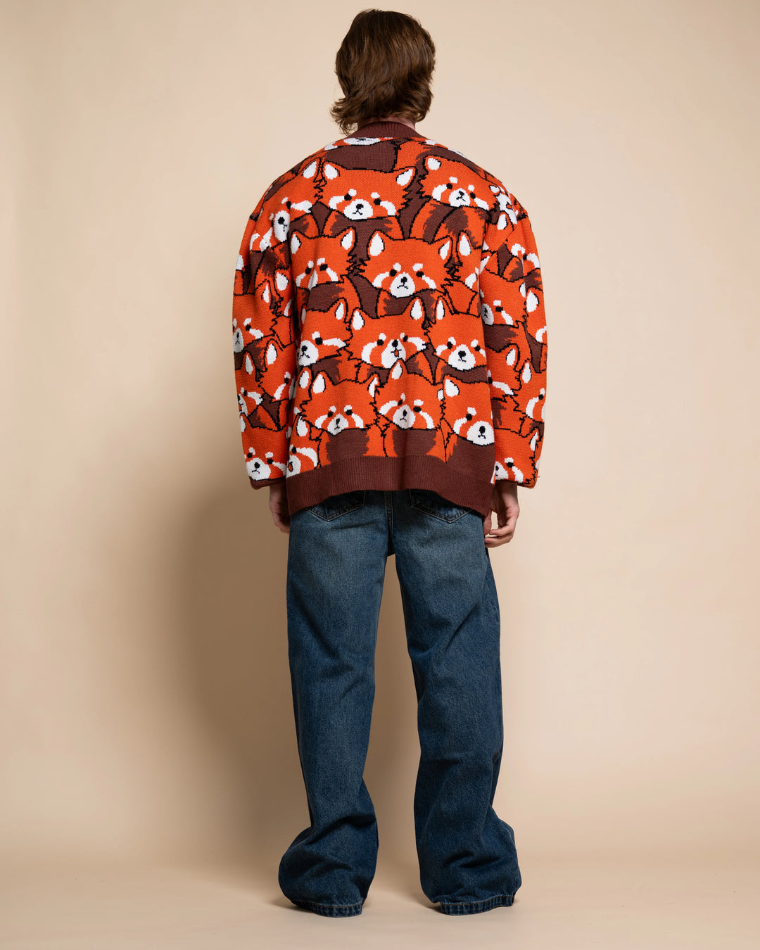 Left on Red Panda Cardigan