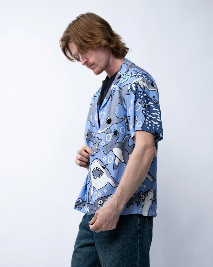 Shark Week Button Up