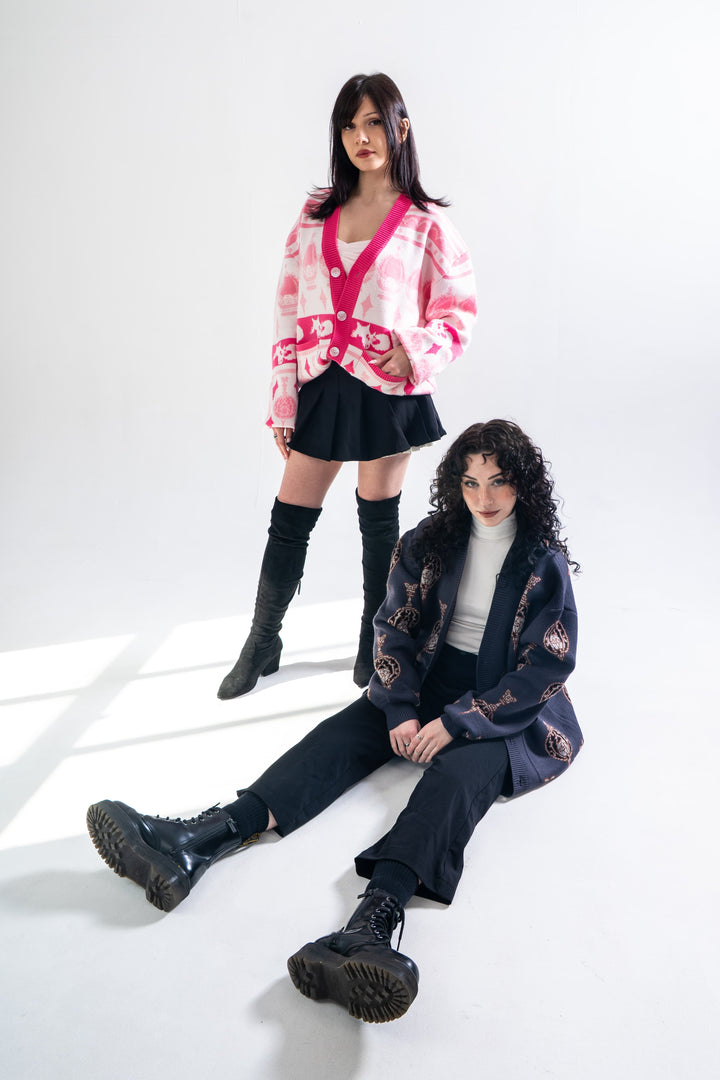 Madoka Magica Patterned Cardigan